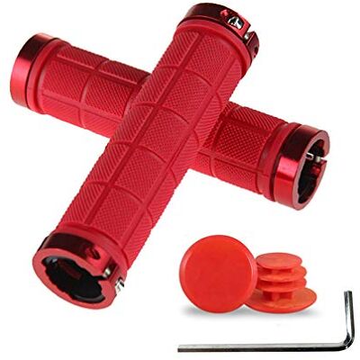 PLATT Punhos de Bicicleta de Montanha, Punhos de Guidão de Bicicleta de Borracha Antideslizante PLATT Punhos de Bicicleta de Montanha, Punhos de Guidão de Bicicleta de Borracha Antideslizante