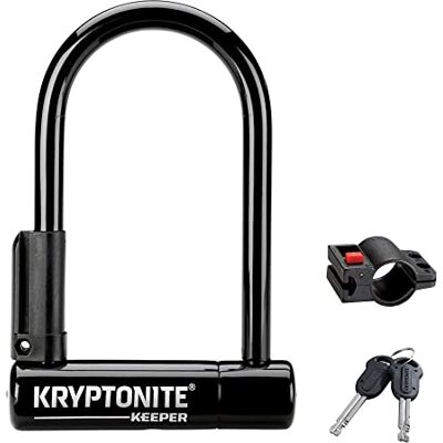 Kryptonite Anti-roubo U Keeper Mini-6 inclui suporte para quadro Kryptonite Anti-roubo U Keeper Mini-6 inclui suporte para quadro