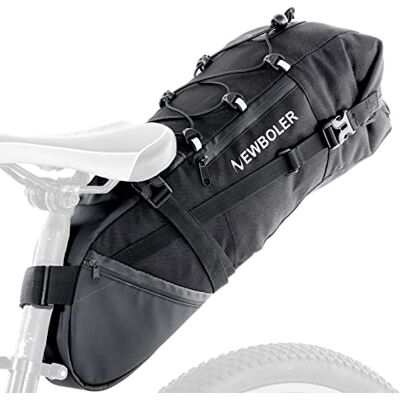 Lixada Bolsa de selim para bicicleta, impermeável, capacidade: 3-10 litros Lixada Bolsa de selim para bicicleta, impermeável, capacidade: 3-10 litros