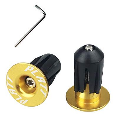 PLATT Tampões de alumínio para guiador de bicicleta MTB de estrada BMX (vermelho, 1 par) PLATT Tampões de alumínio para guiador de bicicleta MTB de estrada BMX (vermelho, 1 par)