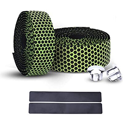 PLATT Fitas de guiador para bicicletas, Fita para Guiador, Tampas Laterais e Faixas Adesivas para Estrada Montanha Ciclismo 2 Peças PLATT Fitas de guiador para bicicletas, Fita para Guiador, Tampas Laterais e Faixas Adesivas para Estrada Montanha Ciclismo 2 Peças