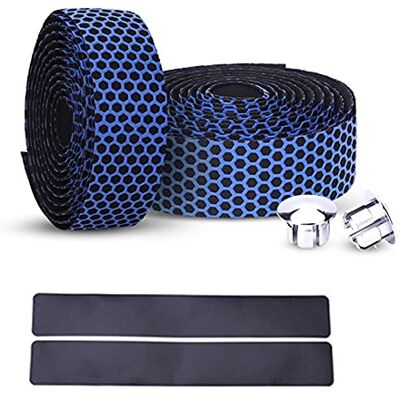 PLATT Fitas de guiador para bicicletas, Fita para Guiador, Tampas Laterais e Faixas Adesivas para Estrada Montanha Ciclismo 2 Peças PLATT Fitas de guiador para bicicletas, Fita para Guiador, Tampas Laterais e Faixas Adesivas para Estrada Montanha Ciclismo 2 Peças