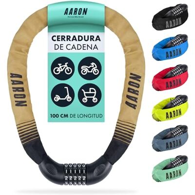 AARON Lock One cadeado de bicicleta com código numérico de 5 dígitos, alto nível de segurança, para bicicleta elétrica, bicicleta de montanha, bicicleta de trekking, bicicleta de estrada (areia) AARON Lock One cadeado de bicicleta com código numérico de 5 dígitos, alto nível de segurança, para bicicleta elétrica, bicicleta de montanha, bicicleta de trekking, bicicleta de estrada (areia)