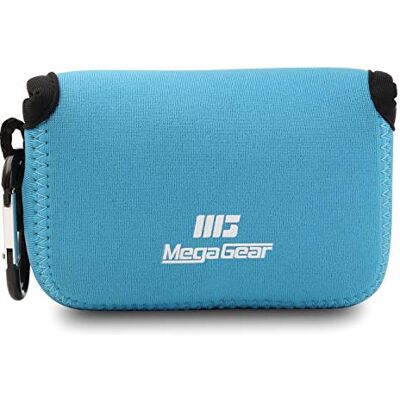 MegaGear PT-NeoLX10-2 Capa de neoprene com mosquetão para câmara Panasonic Lumix DMC-LX10, Azul, Compacto MegaGear PT-NeoLX10-2 Capa de neoprene com mosquetão para câmara Panasonic Lumix DMC-LX10, Azul, Compacto