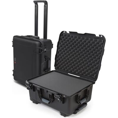 NANUK Mala com rodas série 950, fabricada em resina com separador de espuma, resistente à água, cor preta NANUK Mala com rodas série 950, fabricada em resina com separador de espuma, resistente à água, cor preta