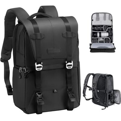 K&F CONCEPT Mochila multifuncional para câmera, mochila fotográfica profissional, mochila fotográfica para reflex à prova d'água, bolsa de câmera com compartimento para portátil de 15,6 polegadas (20L K&F CONCEPT Mochila multifuncional para câmera, mochila fotográfica profissional, mochila fotográfica para reflex à prova d'água, bolsa de câmera com compartimento para portátil de 15,6 polegadas (20L