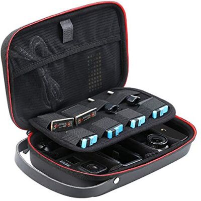 AFAITH Estojo de transporte acessórios para câmara de ação, bolsa de armazenamento impermeável para Hero 12 11 10 9 8 7 6 5 Black, SJCAM, Sony, Insta360, dji OSMO, Xiaomi Yi, AKASO, câmara desportiva AFAITH Estojo de transporte acessórios para câmara de ação, bolsa de armazenamento impermeável para Hero 12 11 10 9 8 7 6 5 Black, SJCAM, Sony, Insta360, dji OSMO, Xiaomi Yi, AKASO, câmara desportiva