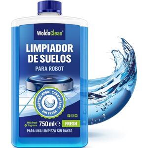 WoldoClean Limpador de robô lava-chão 750 ml, detergente concentrado com aroma fresco para todos os tipos de robôs e estações de limpeza, 50 aplicações WoldoClean Limpador de robô lava-chão 750 ml, detergente concentrado com aroma fresco para todos os tipos de robôs e estações de limpeza, 50 aplicações