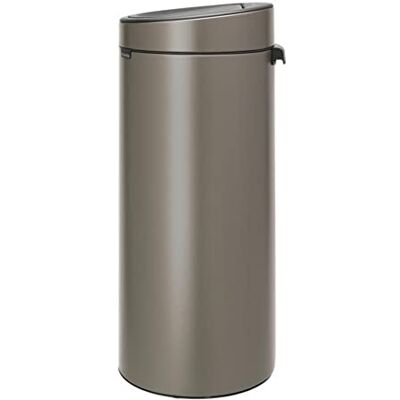 Brabantia Touch Bin Caixote do Lixo, 30L, Aço Inoxidável, Platinum, 32 x 29.5 x 72 cm Brabantia Touch Bin Caixote do Lixo, 30L, Aço Inoxidável, Platinum, 32 x 29.5 x 72 cm