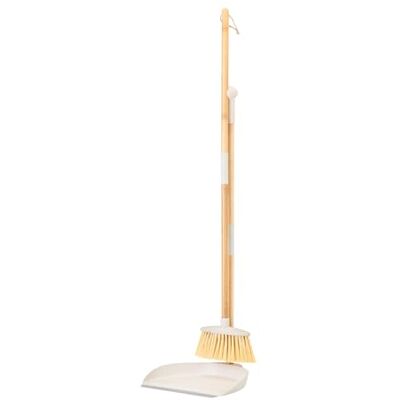 VIGAR Zeroline Vassoura individual ou pack vassoura apanhador mini destacável sistema clique, cabo bambu natural com tira de borracha (2) VIGAR Zeroline Vassoura individual ou pack vassoura apanhador mini destacável sistema clique, cabo bambu natural com tira de borracha (2)