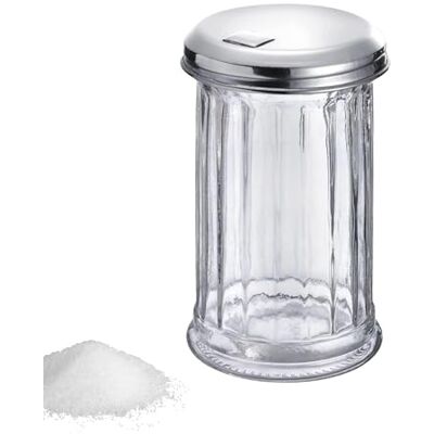 Westmark Dispensador de açúcar, capacidade: 300 ml, vidro/aço inoxidável, New York, prata/transparente, Westmark Dispensador de açúcar, capacidade: 300 ml, vidro/aço inoxidável, New York, prata/transparente,