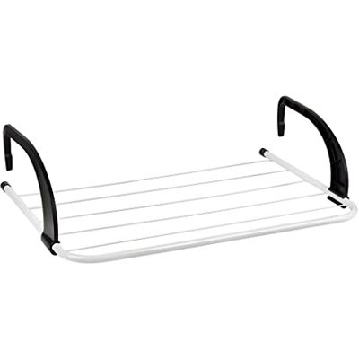 Cofan Estendal para radiador/varanda fabricado em aço pintado e polipropileno, com 6 barras de secagem medidas: 55 x 33 x 25 cm Cofan Estendal para radiador/varanda fabricado em aço pintado e polipropileno, com 6 barras de secagem medidas: 55 x 33 x 25 cm