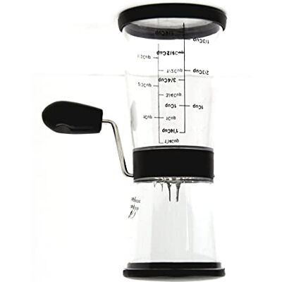 Westmark Moedor de frutos secos com recipiente medidor/coletor com escala, volume: aprox. 275 ml, aço inoxidável / plástico, preto / transparente, Westmark Moedor de frutos secos com recipiente medidor/coletor com escala, volume: aprox. 275 ml, aço inoxidável / plástico, preto / transparente,