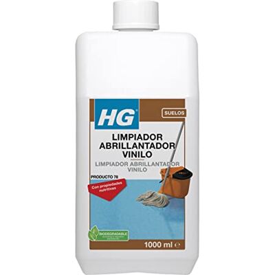HG Limpador de vinil brilhante, limpador de pisos de vinil e linóleo, detergente líquido para pisos de borracha e linóleo, produto de limpeza 1 litro HG Limpador de vinil brilhante, limpador de pisos de vinil e linóleo, detergente líquido para pisos de borracha e linóleo, produto de limpeza 1 litro