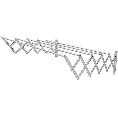 Amig Estendal Extensível de Parede Niza Fabricado em Alumínio de Alta Resistência Acabamento Inox Dimensões: 100x14x3cm Estendal de Roupa Exterior Dobrável Amig Estendal Extensível de Parede Niza Fabricado em Alumínio de Alta Resistência Acabamento Inox Dimensões: 100x14x3cm Estendal de Roupa Exterior Dobrável
