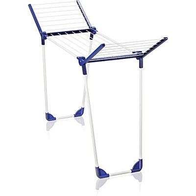 Leifheit Estendal com asas Pegasus 120 Solid Compact, estendal de roupa dobrável ideal para banheiras, estendal interior com pernas estáveis, azul escuro, 149 x 43 x 93 cm Tendedero interior para bañera, 43 cm de ancho, alas de 93 cm, inoxidable, establ Leifheit Estendal com asas Pegasus 120 Solid Compact, estendal de roupa dobrável ideal para banheiras, estendal interior com pernas estáveis, azul escuro, 149 x 43 x 93 cm Tendedero interior para bañera, 43 cm de ancho, alas de 93 cm, inoxidable, establ