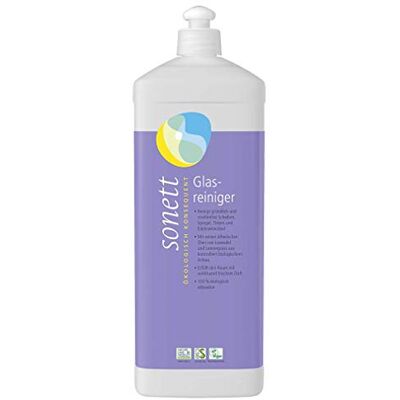 Sonett Limpeza de vidro: limpa completamente e sem riscas, cristais, espelhos, balcões e móveis de aço inoxidável, 100% biodegradável. Sonett Limpeza de vidro: limpa completamente e sem riscas, cristais, espelhos, balcões e móveis de aço inoxidável, 100% biodegradável.