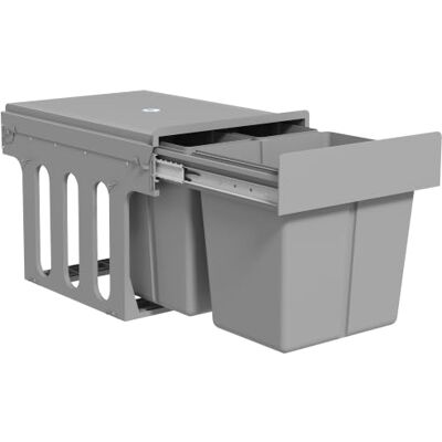 HOMCOM Caixote do lixo baixo lava-louça com 3 baldes, 31 l, 15 l, 8 l Caixotes de lixo, 3 recipientes de reciclagem removíveis, fixação inferior, para reciclagem e resíduos HOMCOM Caixote do lixo baixo lava-louça com 3 baldes, 31 l, 15 l, 8 l Caixotes de lixo, 3 recipientes de reciclagem removíveis, fixação inferior, para reciclagem e resíduos