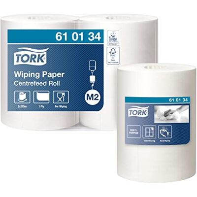 Tork Papel de secagem avançado/panos de papel compatíveis com o sistema M2 / 2 x bobinas / 1 camada / branco Tork Papel de secagem avançado/panos de papel compatíveis com o sistema M2 / 2 x bobinas / 1 camada / branco