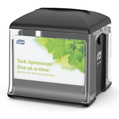 Tork Xpressnap Snack 272808 dispensador de guardanapos/ideal para restaurantes de serviço limitado/sistema N10 / preto Tork Xpressnap Snack 272808 dispensador de guardanapos/ideal para restaurantes de serviço limitado/sistema N10 / preto