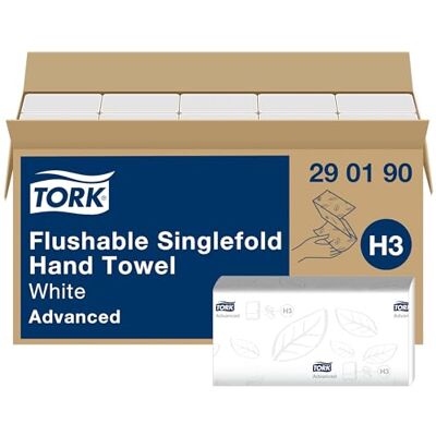 Tork 290190 Toalhas de mão, descartáveis, 15 x 250 folhas, Advanced Tork 290190 Toalhas de mão, descartáveis, 15 x 250 folhas, Advanced