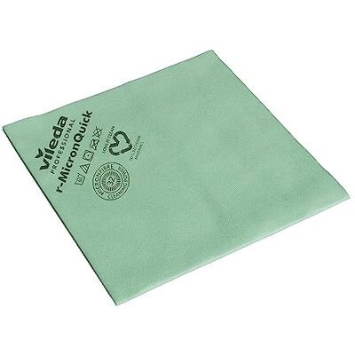 Vileda MicronQuick 152106 Pano de microfibra (38 x 40 cm, 5 unidades), cor verde Vileda MicronQuick 152106 Pano de microfibra (38 x 40 cm, 5 unidades), cor verde