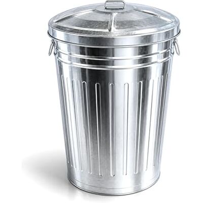 PAMEX Cubo do lixo galvanizado com tampa de gato (75 l) PAMEX Cubo do lixo galvanizado com tampa de gato (75 l)
