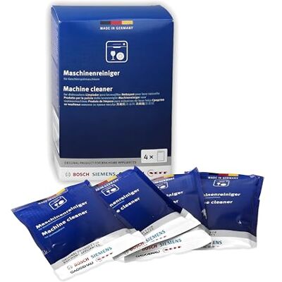 Bosch Limpador para máquina de lavar louça (4 embalagens de 45 g, 4 x 45 mm) Bosch Limpador para máquina de lavar louça (4 embalagens de 45 g, 4 x 45 mm)