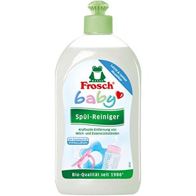 FROSCH baby Limpador de máquina de lavar louça 500 ml potente eliminação de resíduos de leite e comida, hipoalergénico, fórmula especial: elimina até resíduos de leite em pó FROSCH baby Limpador de máquina de lavar louça 500 ml potente eliminação de resíduos de leite e comida, hipoalergénico, fórmula especial: elimina até resíduos de leite em pó