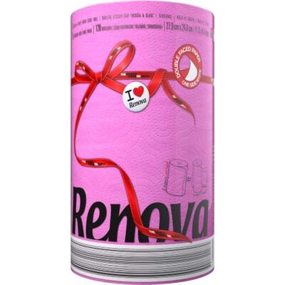 RENOVA Rolo de cozinha Red Label fúcsia RENOVA Rolo de cozinha Red Label fúcsia