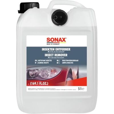 SONAX Controlo de moscas, 5 litros, cor branca O limpador removedor de insetos amolece e elimina resíduos de insetos em superfícies de vidro, pintura, crómio e plástico SONAX Controlo de moscas, 5 litros, cor branca O limpador removedor de insetos amolece e elimina resíduos de insetos em superfícies de vidro, pintura, crómio e plástico