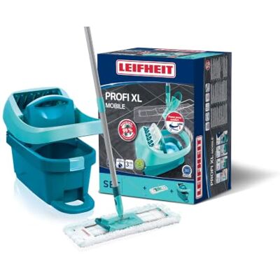 Leifheit Conjunto de roupa Profi XL, prensa com pedal e rodas 42 cm Leifheit Conjunto de roupa Profi XL, prensa com pedal e rodas 42 cm