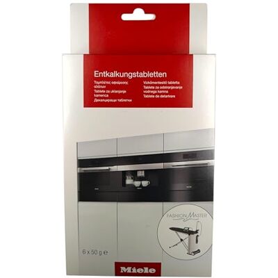 Miele Comprimidos descalcificadores para máquinas de café automáticas, pastilhas descalcificadoras para máquinas de café e expresso (6 unidades) Miele Comprimidos descalcificadores para máquinas de café automáticas, pastilhas descalcificadoras para máquinas de café e expresso (6 unidades)