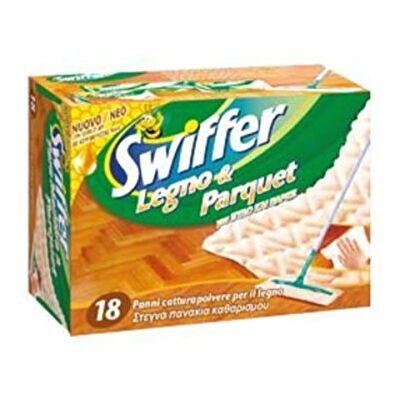 Swiffer Madeira e parquet apanham poeira, 18 unidades Swiffer Madeira e parquet apanham poeira, 18 unidades
