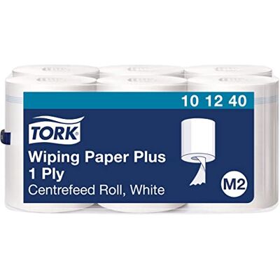 Tork Papel de secagem multiusos extra Advanced de 2 camadas, compatível com o grande sistema de alimentação central M2, branco, 6 rolos x 160 m Tork Papel de secagem multiusos extra Advanced de 2 camadas, compatível com o grande sistema de alimentação central M2, branco, 6 rolos x 160 m