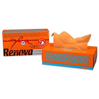 RENOVA Lenços faciais Red Label Laranjas 80 lenços RENOVA Lenços faciais Red Label Laranjas 80 lenços