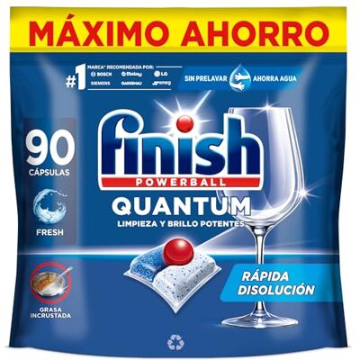 Finish - Powerball Quantum - Regular - Pastilhas de máquina de lavar loiça Finish - Powerball Quantum - Regular - Pastilhas de máquina de lavar loiça