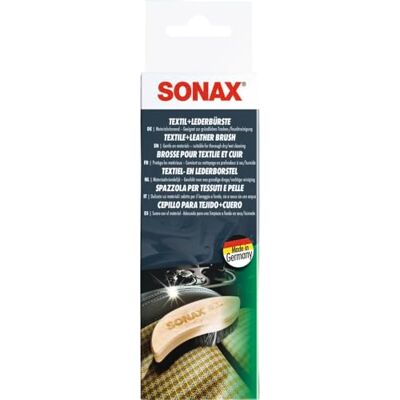 SONAX Escova para Têxteis + Couro (1 Unidade), para a Limpeza Seca e Húmida de Têxteis e Superfícies de Couro Lisas. Suave com o Material, não Raspa as Superfícies Sensíveis N.º 00 Cepillo ergonómico para la limpieza de interiores de coche. Suave con SONAX Escova para Têxteis + Couro (1 Unidade), para a Limpeza Seca e Húmida de Têxteis e Superfícies de Couro Lisas. Suave com o Material, não Raspa as Superfícies Sensíveis N.º 00 Cepillo ergonómico para la limpieza de interiores de coche. Suave con