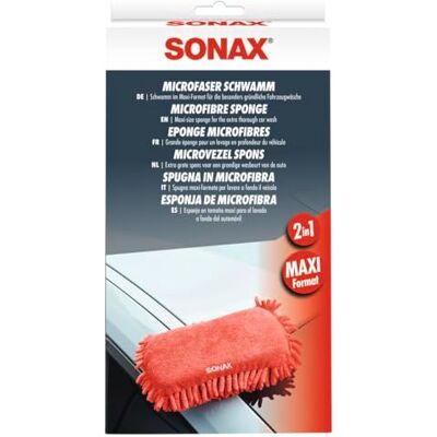 SONAX Esponja de microfibras (1 unidade) Suave com os Materiais e Muito Absorvente Lavagem Manual do Carro, reforça a formação de Espuma N.° 04281000 La esponja produce alta espuma y garantiza una limpieza suave del coche. Suave con los materiales y m SONAX Esponja de microfibras (1 unidade) Suave com os Materiais e Muito Absorvente Lavagem Manual do Carro, reforça a formação de Espuma N.° 04281000 La esponja produce alta espuma y garantiza una limpieza suave del coche. Suave con los materiales y m