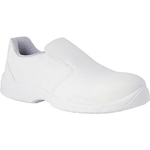 REPOSA Nurse Sapatos de trabalho para homem e mulher com biqueira de segurança, sapatos de saúde para mulher fechados sem atacadores, sapatilhas antiderrapantes para enfermagem e cozinha anti-estáticas REPOSA Nurse Sapatos de trabalho para homem e mulher com biqueira de segurança, sapatos de saúde para mulher fechados sem atacadores, sapatilhas antiderrapantes para enfermagem e cozinha anti-estáticas