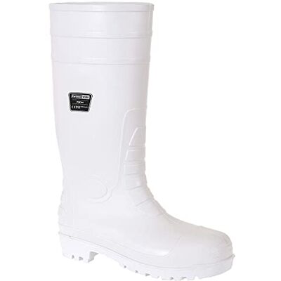 Portwest Bota Wellinton Safety Food S4, tamanho: 39, cor: Branco, Portwest Bota Wellinton Safety Food S4, tamanho: 39, cor: Branco,