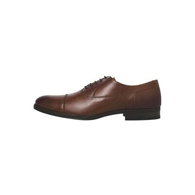JACK & JONES Jfwdonald Leather Cognac Noos, sapatos de cordões Derby para homem, Castanho cognac, 40 UE JACK & JONES Jfwdonald Leather Cognac Noos, sapatos de cordões Derby para homem, Castanho cognac, 40 UE