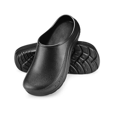 ESTRO Tamancos sanitários mulher fechados Cross homem tamancos mulher sanitários sapatos de cozinha homem , Preto, 40 UE ESTRO Tamancos sanitários mulher fechados Cross homem tamancos mulher sanitários sapatos de cozinha homem , Preto, 40 UE