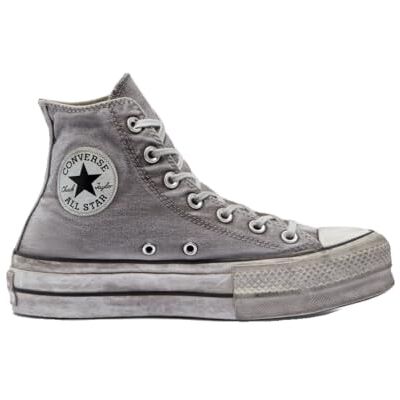 Converse Chuck Taylor All Star Hi Lift Canvas LTD, Sneaker para mulher, cinzento/cinzento/branco, EU 36,5 Converse Chuck Taylor All Star Hi Lift Canvas LTD, Sneaker para mulher, cinzento/cinzento/branco, EU 36,5