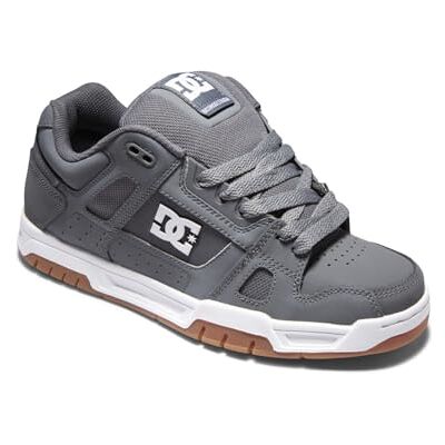 DC Shoes DC Sapatilhas Stag Skate para homem, cinzento, 44 UE DC Shoes DC Sapatilhas Stag Skate para homem, cinzento, 44 UE