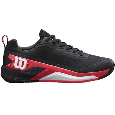 Wilson Rush Pro 4,5 Clay sapatilhas de ténis para homem, malha respirável, suporte e resistência à abrasão, excelentes para amortecimento leve, cor: Preto/infravermelho / branco, tamanho: 340,5 Wilson Rush Pro 4,5 Clay sapatilhas de ténis para homem, malha respirável, suporte e resistência à abrasão, excelentes para amortecimento leve, cor: Preto/infravermelho / branco, tamanho: 340,5