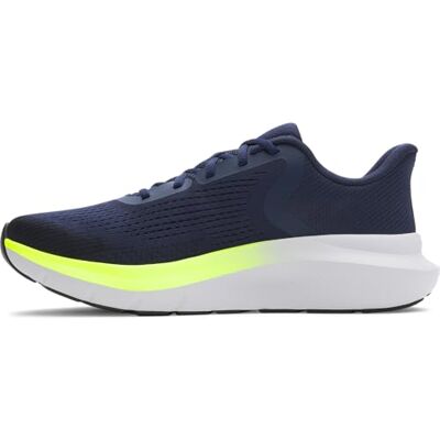 Under Armour Charged Rogue 5 Runners para homem, azul-marinho lavagem de alta visibilidade, amarelo e preto, UE 43 Under Armour Charged Rogue 5 Runners para homem, azul-marinho lavagem de alta visibilidade, amarelo e preto, UE 43