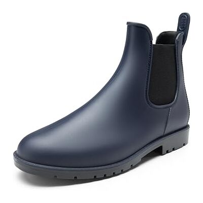 DREAM PAIRS Botas de água Chelsea homem, azul, 42 DREAM PAIRS Botas de água Chelsea homem, azul, 42