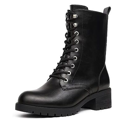 DREAM PAIRS Dmb214, Botas de Combate Femininas, Preto, 39 EU DREAM PAIRS Dmb214, Botas de Combate Femininas, Preto, 39 EU