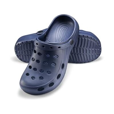 ESTRO Tamancos de mulher verão borracha Tamancos de saúde para mulher, unissexo, sapatilhas para casa de verão, homem leve (40, azul escuro) ESTRO Tamancos de mulher verão borracha Tamancos de saúde para mulher, unissexo, sapatilhas para casa de verão, homem leve (40, azul escuro)